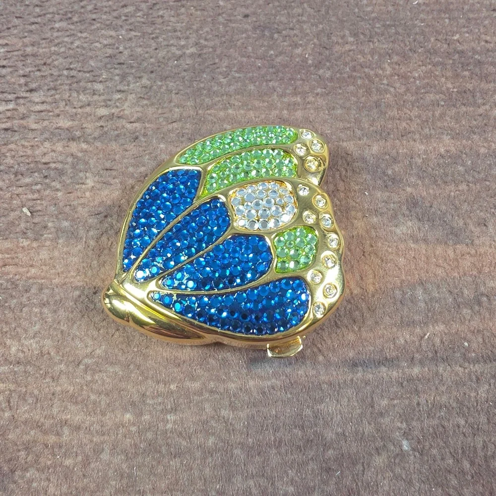 Estee Lauder Butterfly Compact Womens OS Gold Good Crystal Lucidity Powder